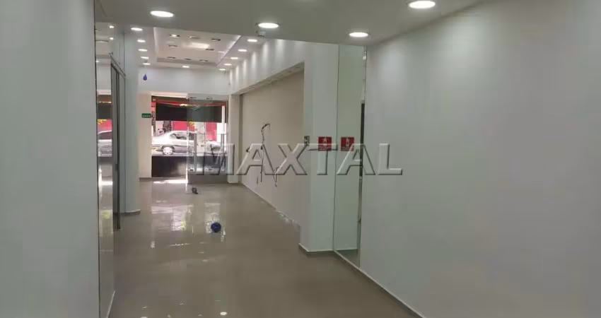 Loja na voluntários da pátria, salão de 85m², piso frio, escritório, mezanino, 3 banheiros