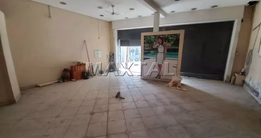 Loja em região comercial de santana, salão com 100m², 04 provadores, 02 banheiros