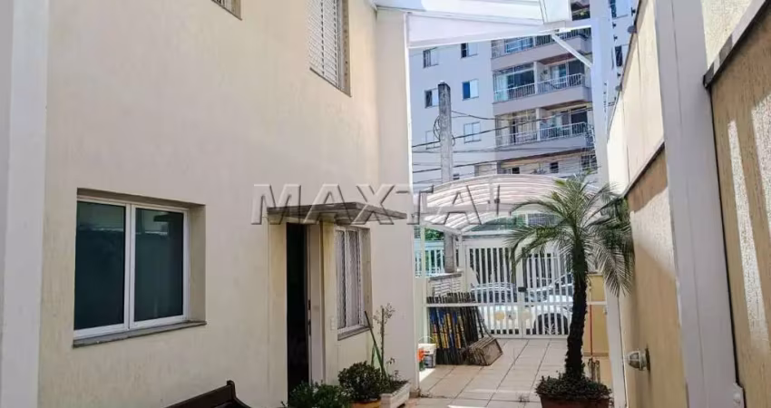 Casa em condomínio com 133m²,  com 2 quartos, 1 escritório, 2 vagas cobertas, depósito, em santana.