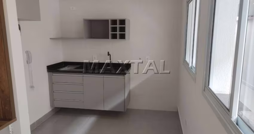 Apartamento de 40m² 2 dormitórios 1 sala, 1 cozinha, 1 área de serviço e semi mobiliado.