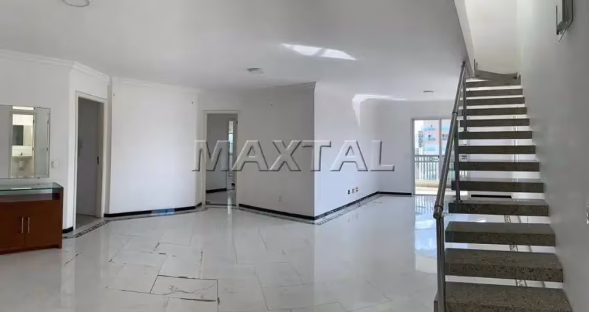 Cobertura 308m² à venda santana com piscina, 4 dormitórios, 5 banheiros, 3 vagas e lazer.
