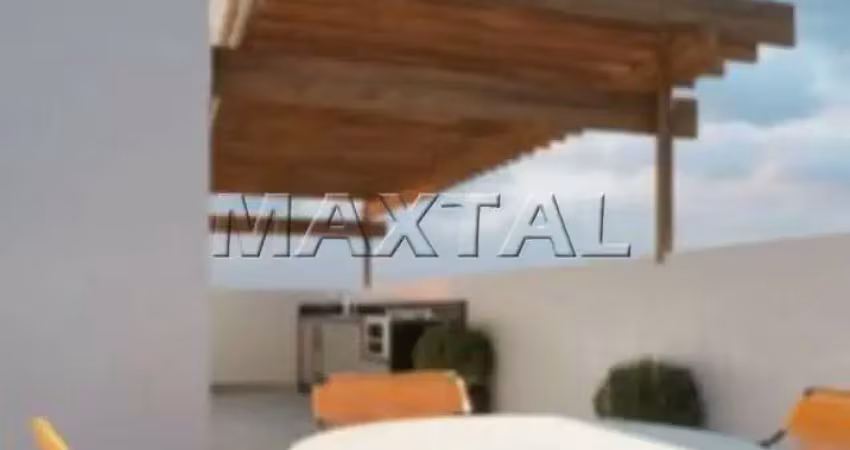 Apartamento cobertura à venda de 46,20m². com 2 dormitórios, 1 sala e 1 banheiro.