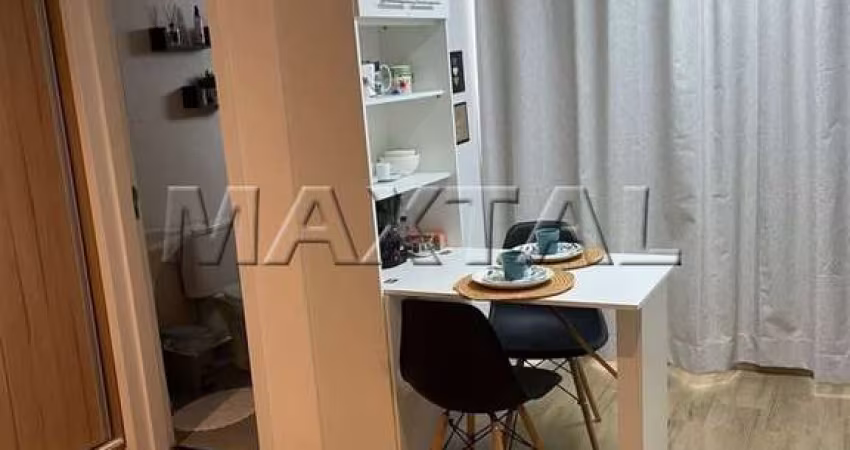 Studio mobiliado para locação em Santana, de 30m²  1 suíte e Cozinha americana.