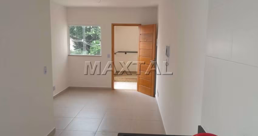 Apartamento à venda novo de 40m². Com 2 dormitórios e 1 suíte, na Vila Mazzei.