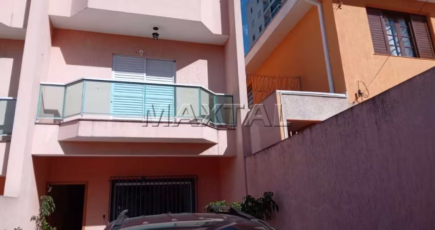 Sobrado 127m² à venda na Vila Pauliceia, 3 dormitórios, 3 banheiros, 2 vagas e churrasqueira.
