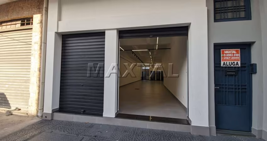 Loja Nova para locação no Bairro da Luz com 165m², na Região da Rua das Noivas e Bom Retiro.