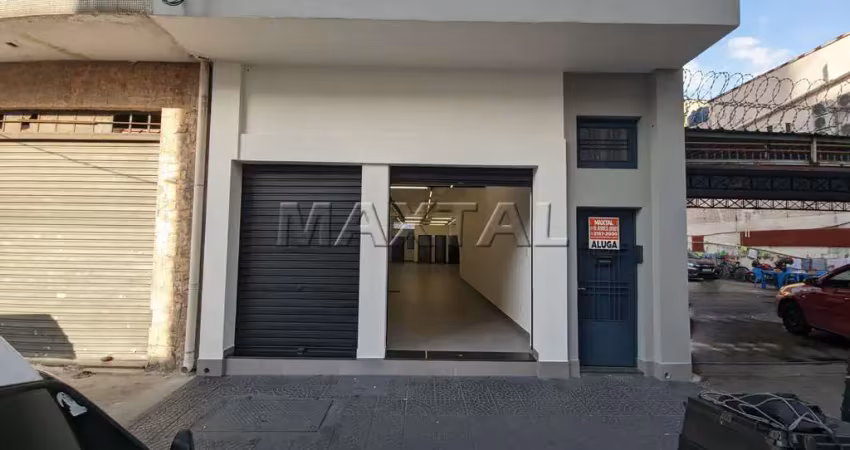 Loja nova para locação no bairro da luz com 165m², na região da rua das noivas e bom retiro.