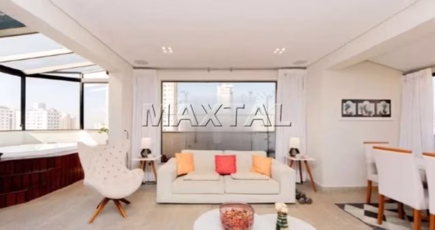 Cobertura Duplex com 227m² de área útil em Santana, 4 quartos, 1 suíte e 3 vagas