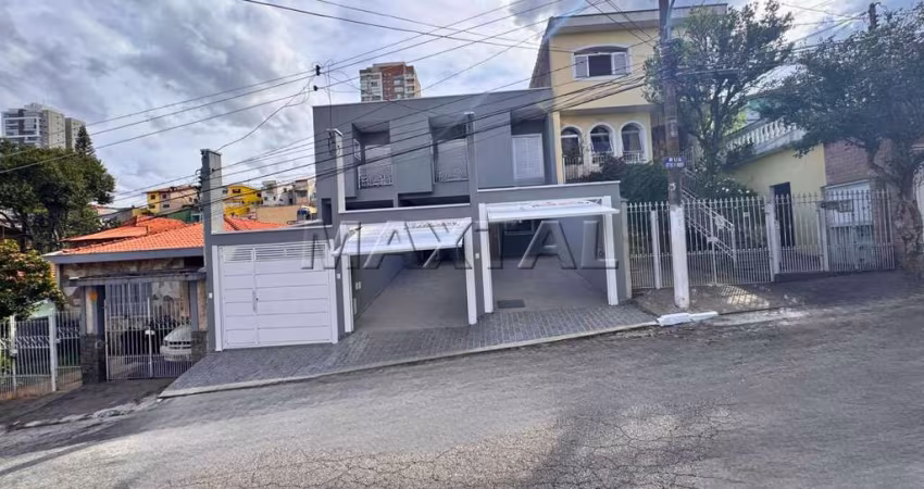 Sobrado novo à venda no Jardim Paraíso de 106 m², com 3 dormitórios, sendo 1 suíte e 3 vagas.