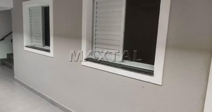 Apartamento 40m² 2 dormitórios 1 sala, 1 banheiro,1 cozinha, 1 banheiro e lavanderia coletiva.