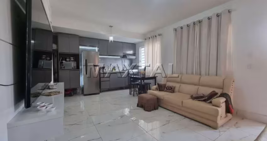Sobrado à venda de 90m², com 2 dormitórios, 2 banheiros e 2 vagas, na vila nova mazzei.
