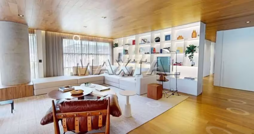 Apartamento de 232 m² à venda, em construção, com sacada gourmet, 4 suítes e 3 vagas, no ibirapuera.
