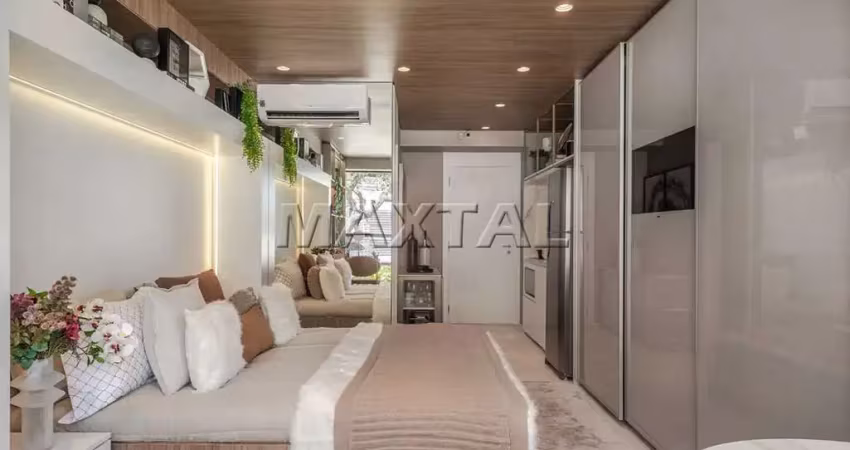 Studio  à venda, em construção, de 40 m², com varanda, 1 suíte e 1 vaga de garagem, em santo amaro.