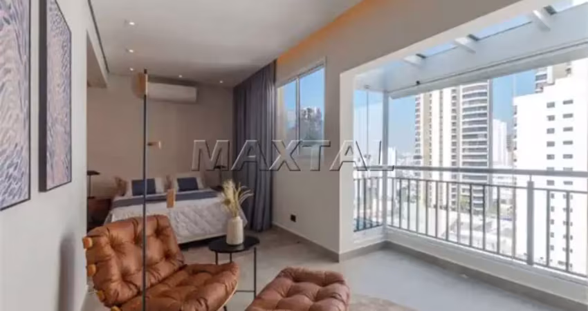 Cobertura à venda ou locação, de 85m², com 1 dormitório e 2 vagas, em santana.