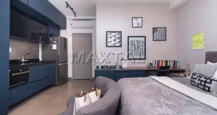 Studio para venda em pinheiros com 1 quarto, sendo 1 suíte, 35m², com horta e bicicletário.