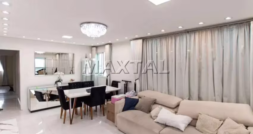 Apartamento na vila guilherme mobiliado, com 3 suites, 4 vagas de garagem, 136m².