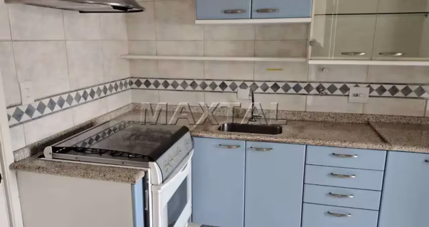 Apartamento de 63m², com 2 dormitórios e 1 vaga para locação, em santana.