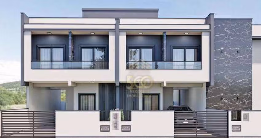 Sobrado com 3 dormitórios à venda, 112 m² por R$ 595.000,00 - Sertão do Maruim - São José/SC