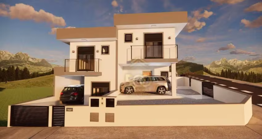Sobrado iniciando construção, com 3 dormitórios à venda, 115 m² por r$ 450.000 - sertão do maruim - são josé/sc