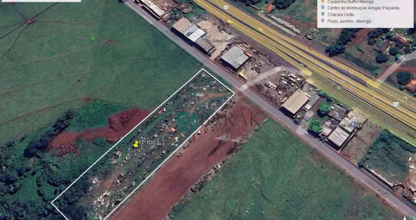 Terreno industrial à venda, 12100 m² por r$ 6.000.000 - parque industrial bandeirantes - maringá/pr