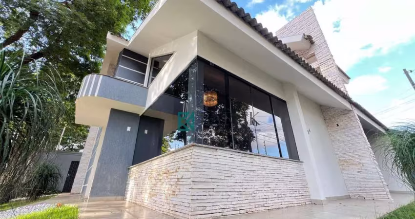 Sobrado com 3 suítes + 1 quarto à venda, 330 m² por r$ 1.800.000 - zona 03 - maringá/pr