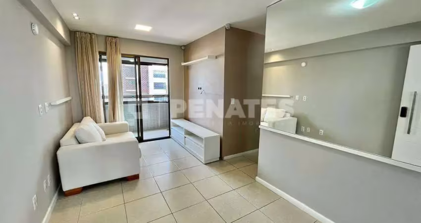 Apartamento com 2 quartos sendo 1 suite mobiliado para alugar no edifício pallacios – vista privilegiada e localização nobre em natal/rn.