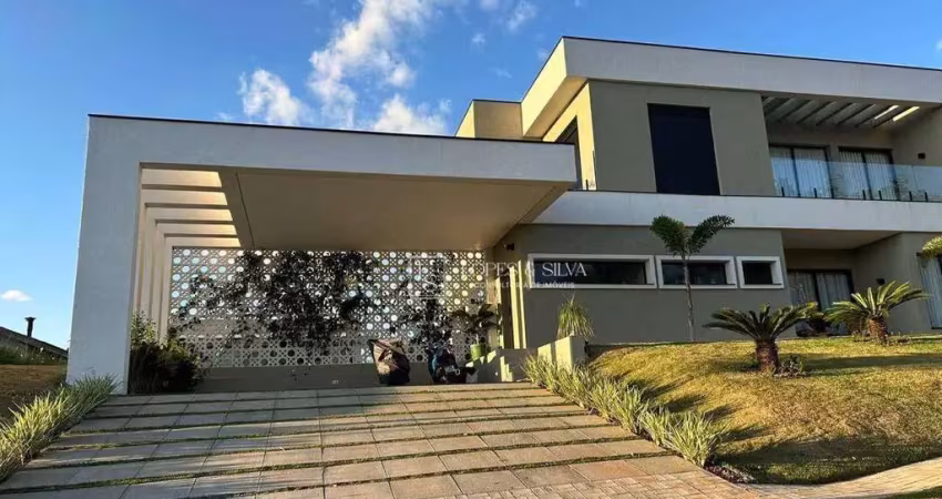 Casa com 4 suítes, mobiliada localizada no condomínio shambala iii, disponível para venda ou locação, atibaia - sp.