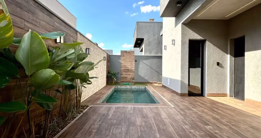 Casa térrea impecável, nova, recém construída, com 03 suítes e cozinha separada à venda em condomínio na zona sul de ribeirão preto