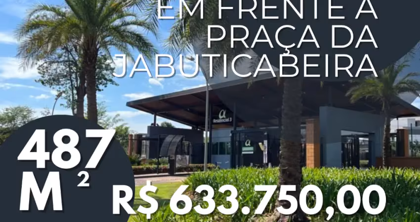 Alphaville | lote em frente a praça da jabuticabeira | visual incrível