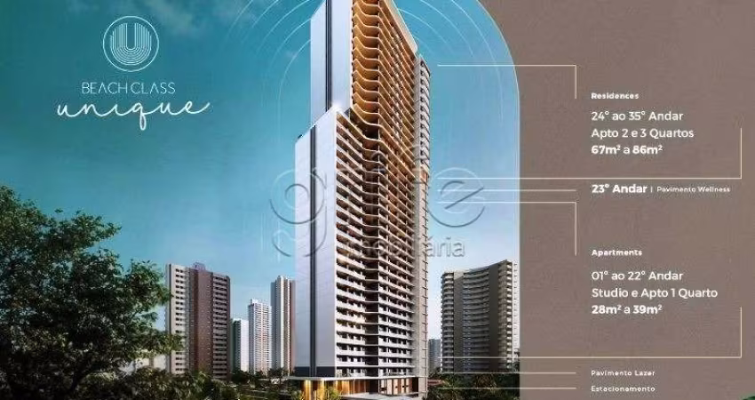 Apartamento com 1 quarto à venda na Avenida Rui Barbosa, 901, Meireles, Fortaleza