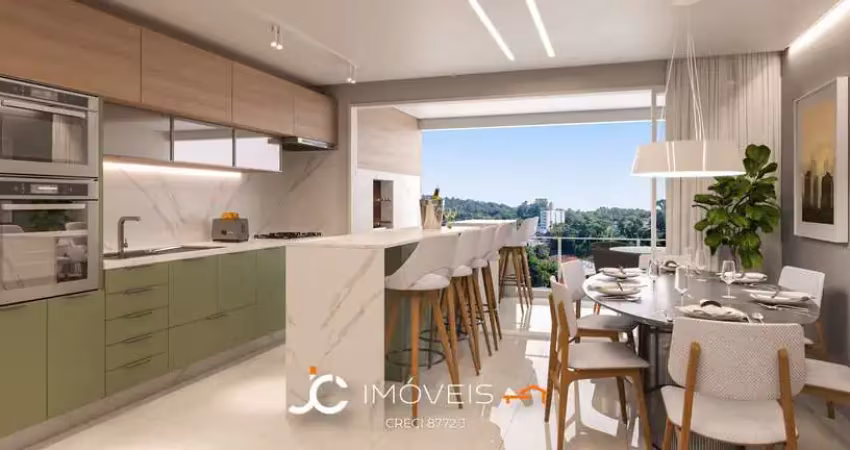 Apartamento com 3 dormitórios à venda, 98 m² por r$ 694.000,00 - escola agrícola - blumenau/sc