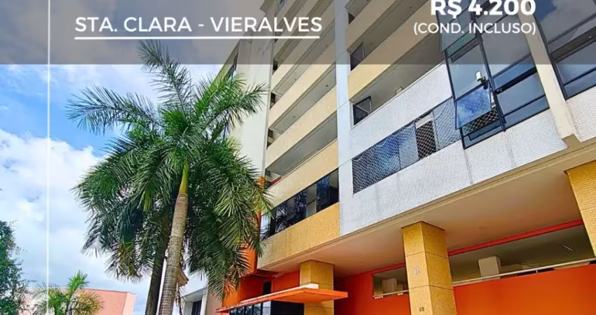 3 Quartos Mobiliado no Vieiralves com Suíte
