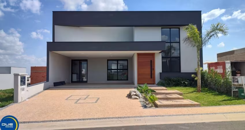 Casa de alto padrão em condomínio no Jardim Residencial Dona Maria Candida, Indaiatuba-SP: 3 suítes, 2 salas, 5 banheiros, 4 vagas, 187m².