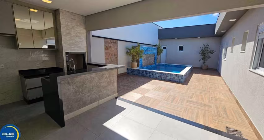 Casa de luxo em condomínio na cidade de Indaiatuba-SP, Residencial Evidências: 3 quartos, 3 suítes, 2 salas, 5 banheiros, 4 vagas, 195m².