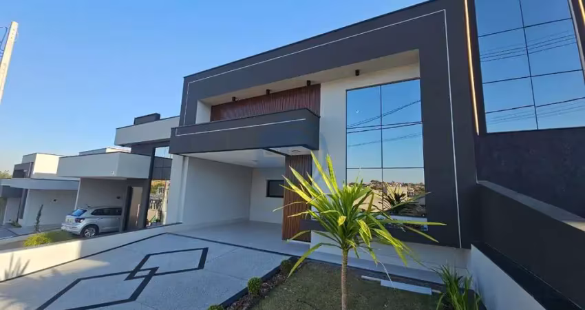 Ccasa térrea com 3 dormitórios à venda no condomínio gran reserve em indaiatuba, área gourmet e planejados