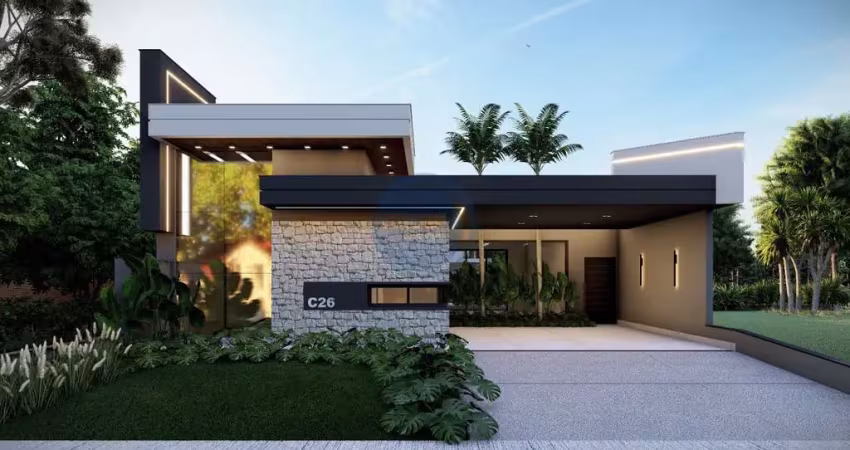 Casa em condomínio de luxo na villa sapezal , indaiatuba-sp: 3 quartos, 3 suítes, 218,62m² e 4 vagas de garagem!