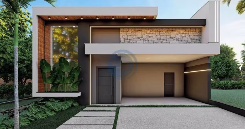 Venda de casa em condomínio de luxo em indaiatuba-sp, 3 quartos, 3 suítes, 2 salas, 4 banheiros, 4 vagas, 205,98 m²