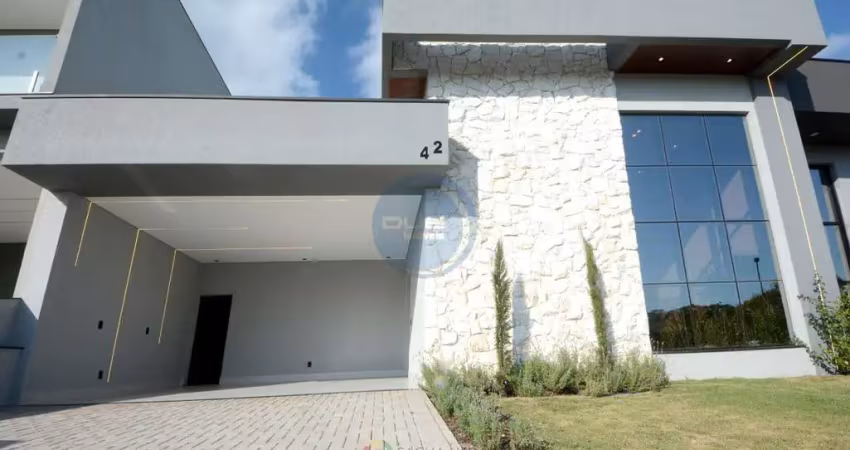 Imperdível oportunidade: casa de luxo em condomínio no residencial london park, indaiatuba-sp, 3 quartos, 3 suítes, 2 salas, 5 banheiros, 4 vagas, 191m²