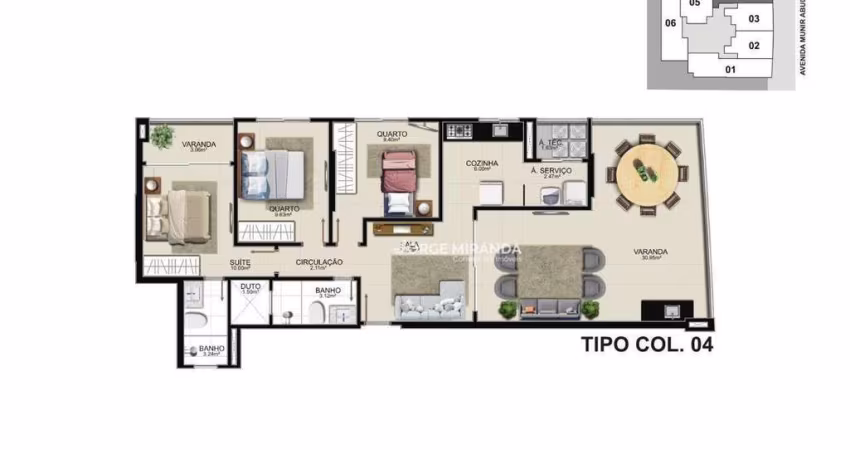 Apartamento com 3 dormitórios à venda por R$ 1.050.000,00 - Praia do Morro - Guarapari/ES