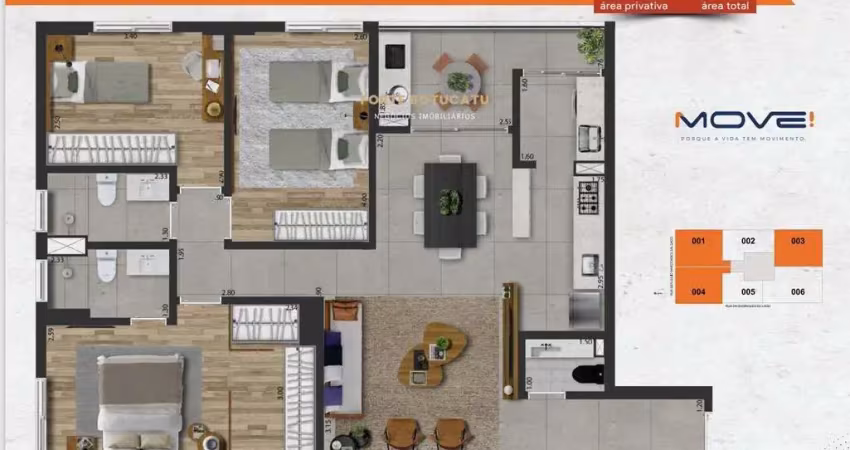 Apartamento com 3 quartos à venda na Rua General Júlio Marcondes Salgado, Centro, Botucatu