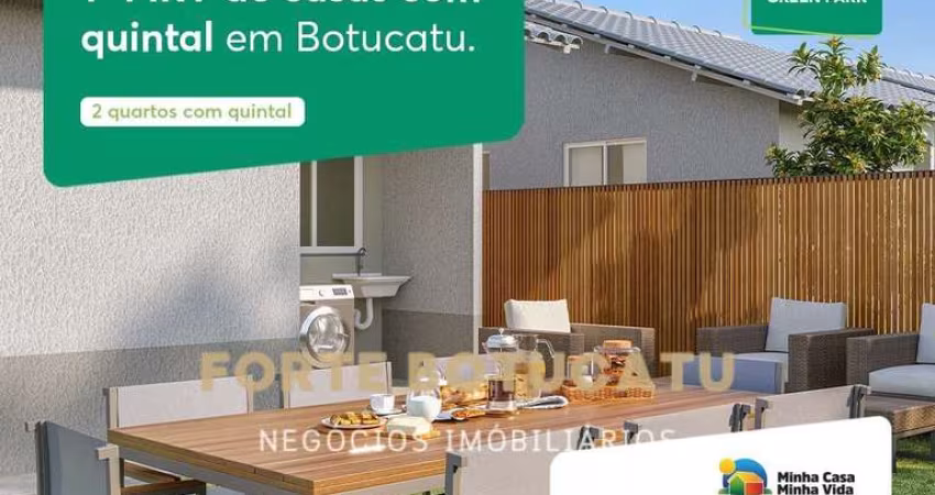 Casa Com Quintal Financiamento CEF/ MCMV