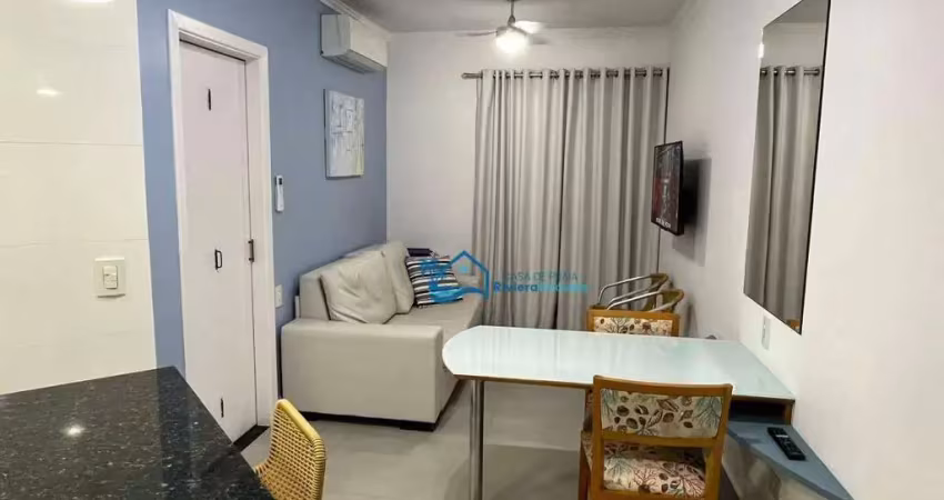 Flat com 1 dormitório para alugar, 38 m² por r$ 1.800,00/dia - riviera módulo 6 - bertioga/sp