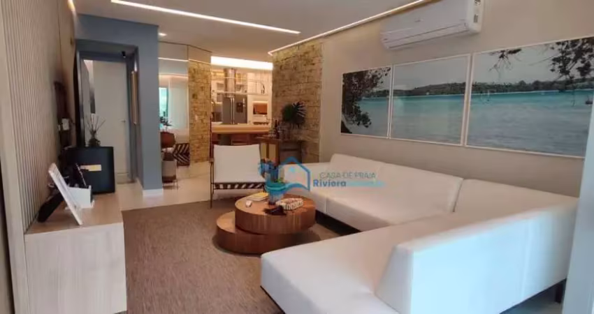 Apartamento com 3 dormitórios para alugar, 102 m² por r$ 3.200,00/dia - riviera de são lourenço - bertioga/sp