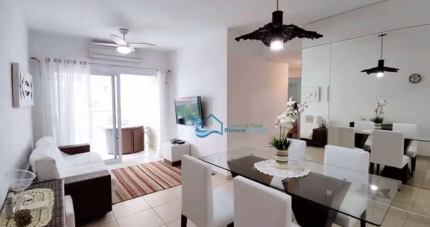 Apartamento com 3 dormitórios para alugar, 90 m² por r$ 1.900/dia - riviera - módulo 7 - bertioga/sp