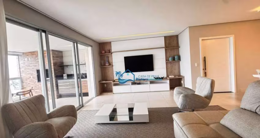 Apartamento com 5 dormitórios para alugar, 216 m² por r$ 5.900,00/dia - riviera módulo 7 - bertioga/sp