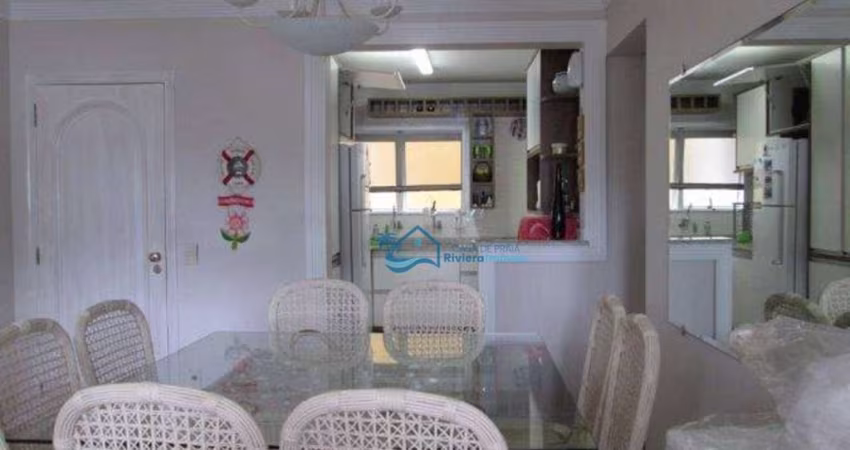Apartamento com 4 dormitórios para alugar, 128 m² por R$ 1.550,00/dia - Riviera Módulo 03 - Bertioga/SP