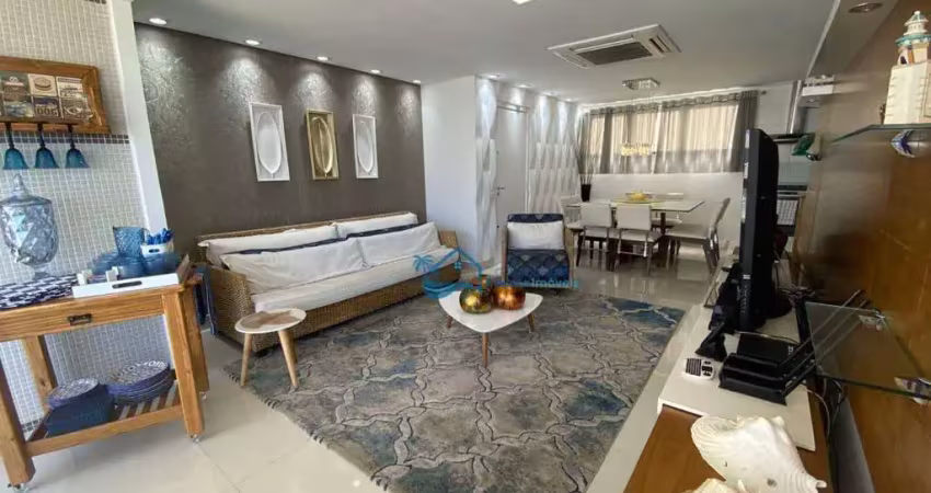 Apartamento com 3 dormitórios para alugar, 138 m² por R$ 2.400,00/dia - Riviera Módulo 08 - Bertioga/SP