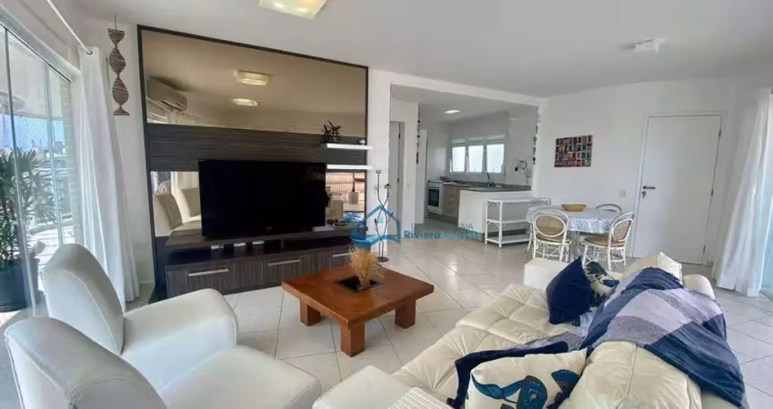 Cobertura com 5 dormitórios à venda, 185 m² por r$ 4.100.000,00 - riviera módulo 02 - bertioga/sp