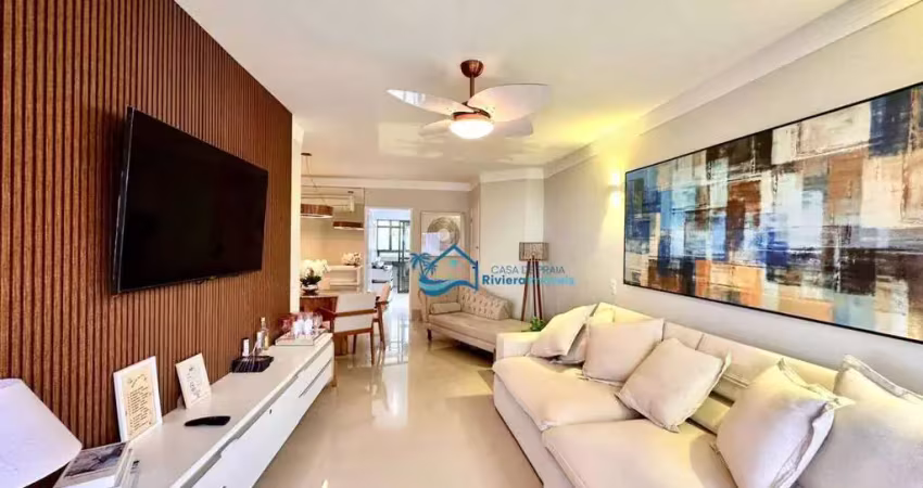Apartamento com 3 dormitórios para alugar, 103 m² por r$ 2.550,00/dia - riviera módulo 6 - bertioga/sp