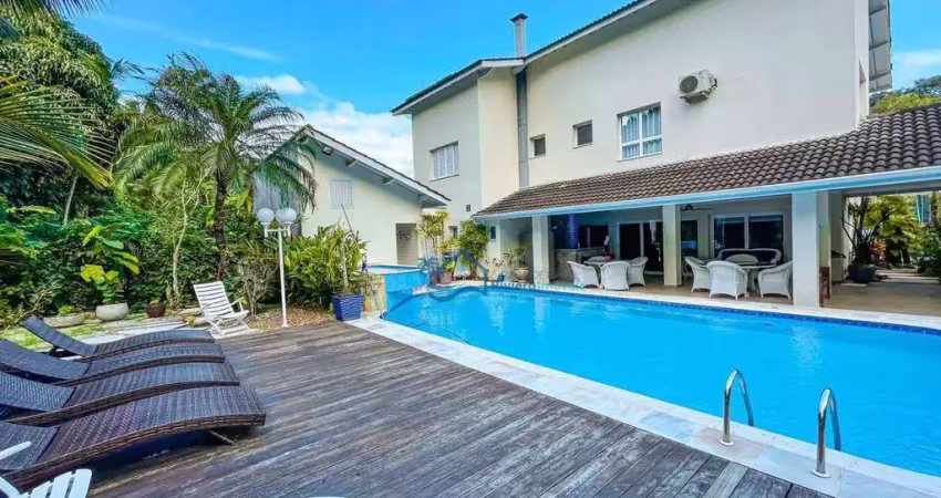 Casa com 7 dormitórios para alugar, 565 m² por r$ 7.000,00/dia - riviera módulo 19 - bertioga/sp